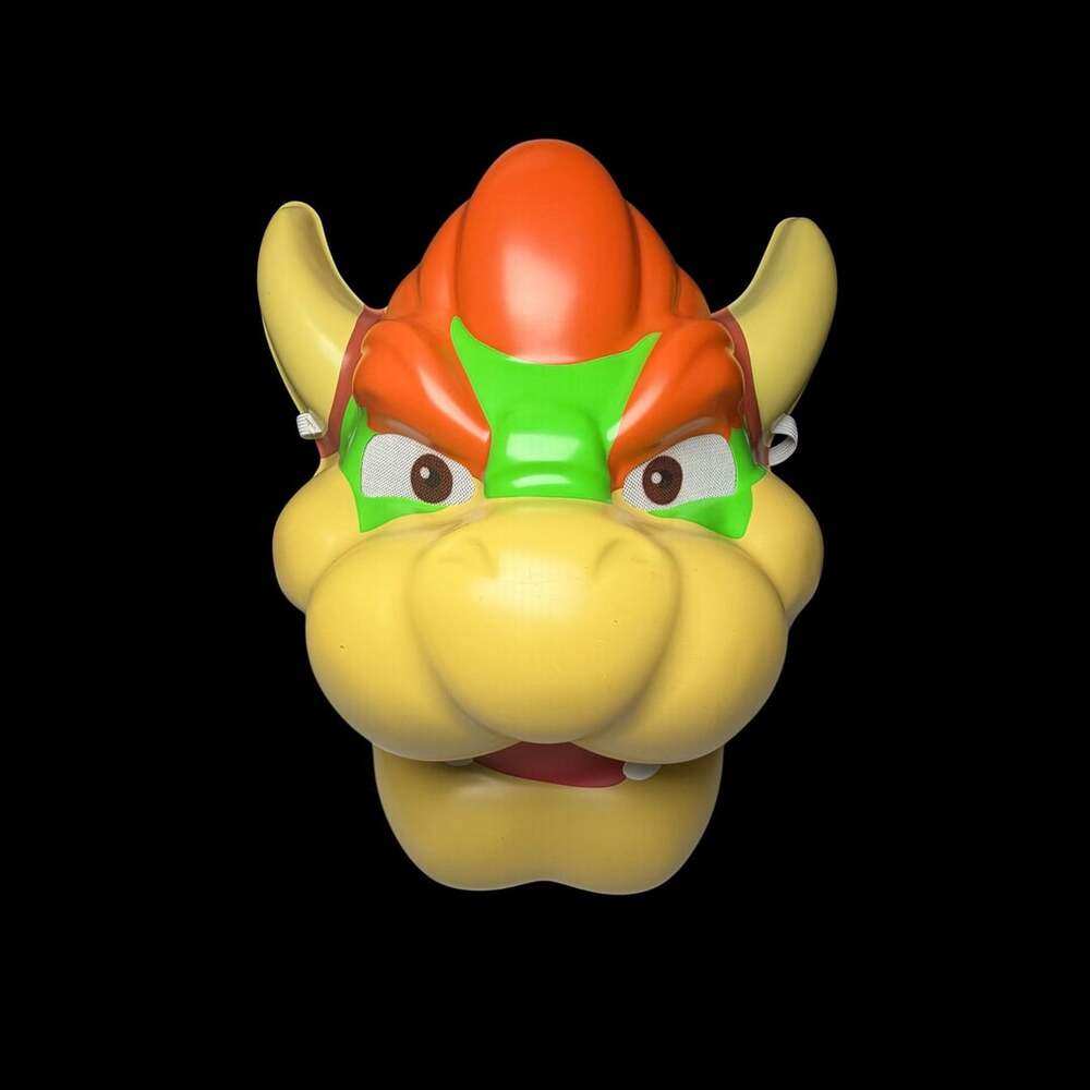 Nintendo Bowser Mask Super Mario Bros Costume Adult Size Cosplay